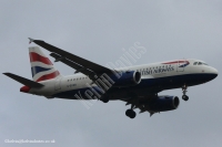 British Airways A319 G-EUOB