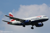 British Airways A319 G-EUPB