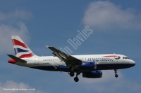 British Airways A319 G-EUPB