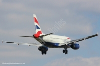 British Airways A319 G-EUPB