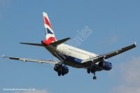 British Airways A319 G-EUPV