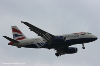 British Airways A319 G-EUPZ