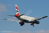 British Airways A319 G-EUPZ