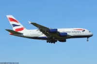 British Airways A380 G-XLEB