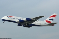 British Airways A380 G-XLED