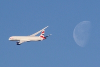 BA 787 G-ZBKB Moon shot