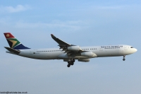 South African Airways A340 ZS-SXG